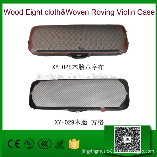 Wood Eight cloth&Woven Roving Violin Case
